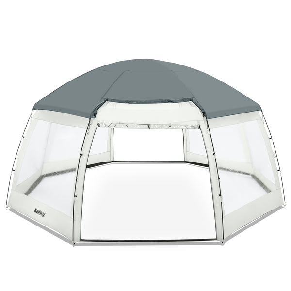 Pavillon Flowclear für Pools rund 600 x 295 cm