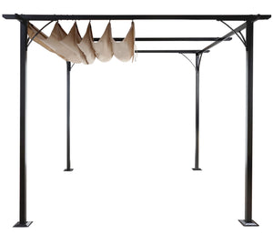 Pergola Avila - Garten Pavillon 3.5 x 3.5m creme