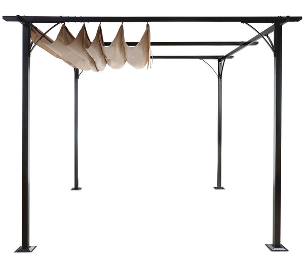 Pergola Avila - Garten Pavillon 3.5 x 3.5m creme