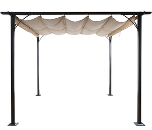 Pergola Avila - Garten Pavillon 3.5 x 3.5m creme
