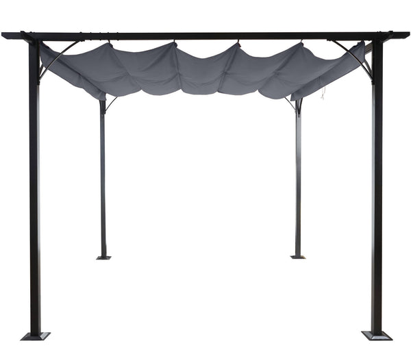 Pergola Avila - Garten Pavillon 3x3m grau