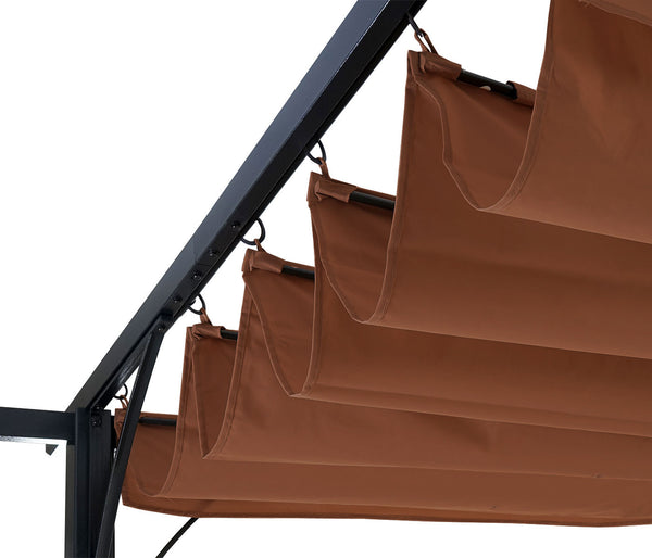 Pergola Avila - Garten Pavillon 3x3m taupe