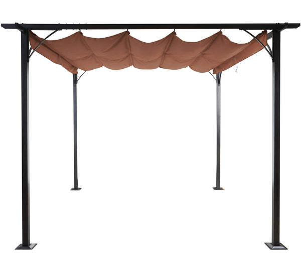 Pergola Avila - Garten Pavillon 3x3m taupe
