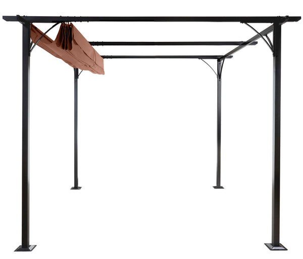 Pergola Avila - Garten Pavillon 3x3m taupe