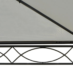 Pergola Cadiz 5x3m Garten Pavillon mit Moskitonetz ~ creme