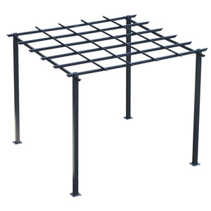 Pergola Rosenbogen Gartenlaube Pavillon 3 x 3 x 2,3 m