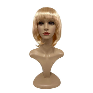 Blonde wig with pageboy cut