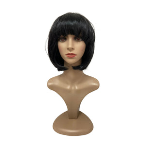 Black pageboy wig