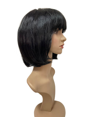 Black pageboy wig