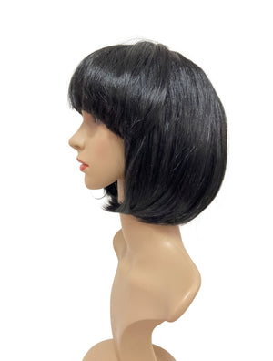 Black pageboy wig