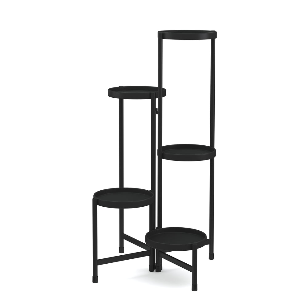 Pflanzenregal 48 x 48 x 80 cm schwarz