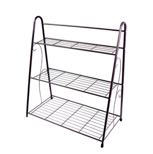 Pflanzenregal 63 x 31 x 72 cm schwarz