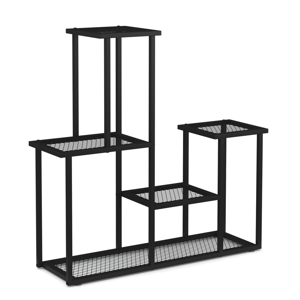 Mensola per piante 91 x 25 x 83 cm nera