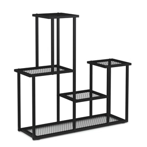 Mensola per piante 91 x 25 x 83 cm nera