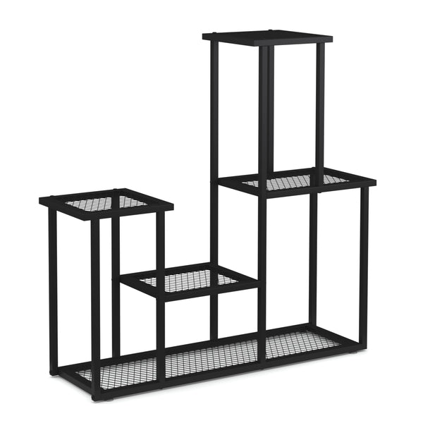 Mensola per piante 91 x 25 x 83 cm nera