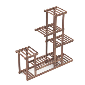 Étagère à plantes en bois naturel 97 x 25 x 96 cm