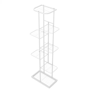 Support pour plantes 126 x 43 x 22 cm blanc