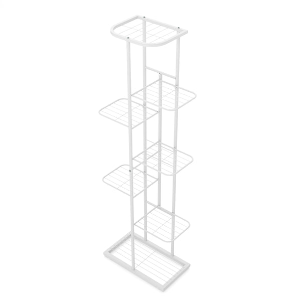 Support pour plantes 126 x 43 x 22 cm blanc