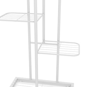 Support pour plantes 126 x 43 x 22 cm blanc