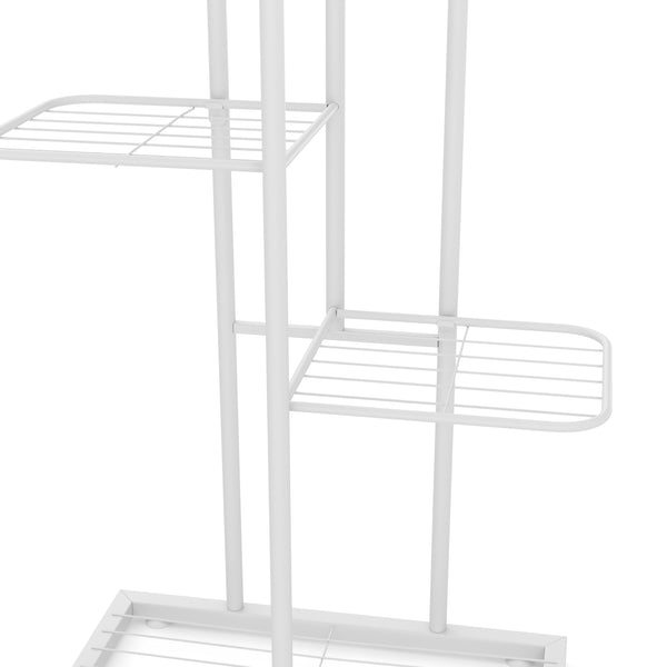 Support pour plantes 126 x 43 x 22 cm blanc