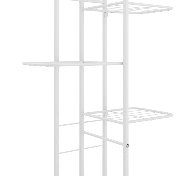 Support pour plantes 126 x 43 x 22 cm blanc