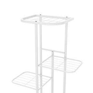Support pour plantes 126 x 43 x 22 cm blanc