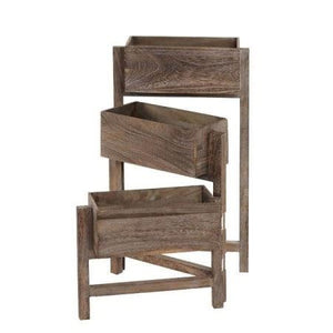 Pflanzregal Höhe: 65cm Shabby-Look Vintage braun