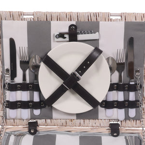 Picnic basket set for 2 people 40 x 30 x 19 cm