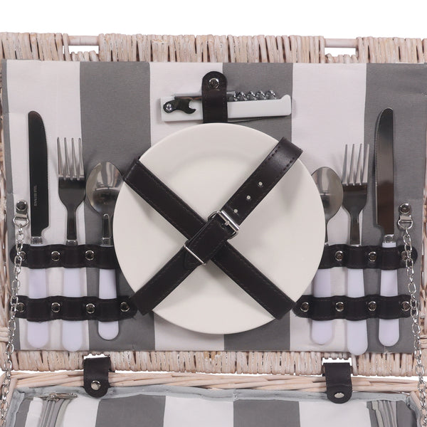 Picnic basket set for 2 people 40 x 30 x 19 cm