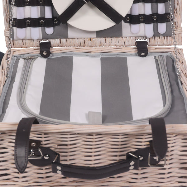 Picnic basket set for 2 people 40 x 30 x 19 cm