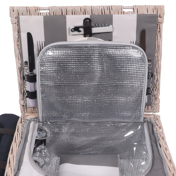 Picnic basket set for 2 people 40 x 30 x 19 cm