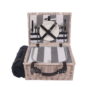 Picnic basket set for 2 people 40 x 30 x 19 cm