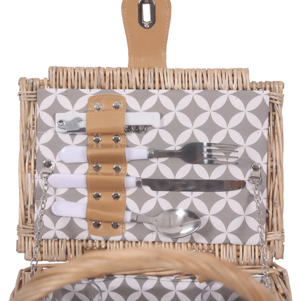 Set di cestini da picnic per 4 persone, 36 x 28 x 28 cm