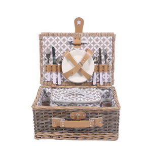 Set di cestini da picnic per 4 persone, 40 x 28 x 19 cm