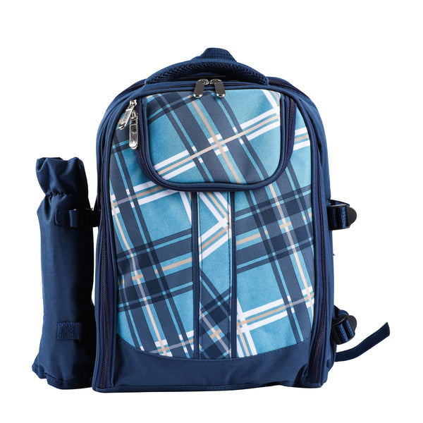 Picknick Rucksack Set für 4 Personen LARS blau