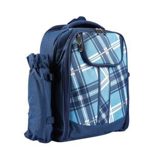 Picknick Rucksack Set für 4 Personen LARS blau