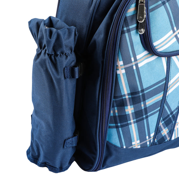 Picknick Rucksack Set für 4 Personen LARS blau