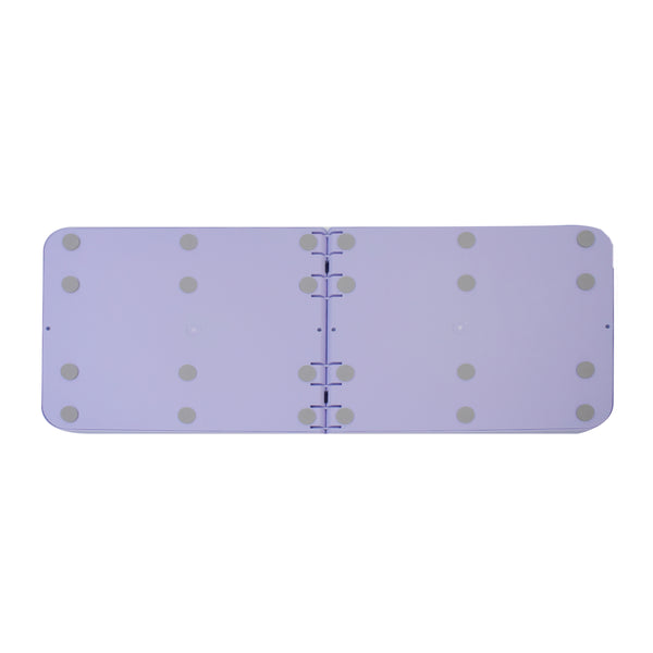 Pilates Board klappbar mit Widerstandsbändern lila