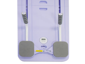 Pilates Board klappbar mit Widerstandsbändern lila