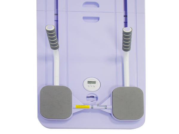 Pilates Board klappbar mit Widerstandsbändern lila
