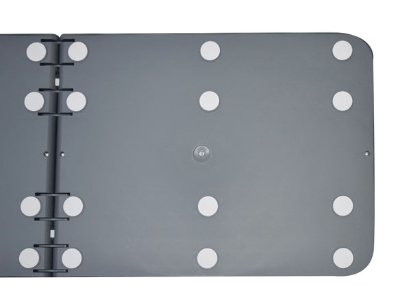 Pilates Board klappbar mit Widerstandsbändern schwarz