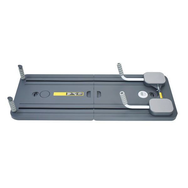 Pilates Board klappbar mit Widerstandsbändern schwarz