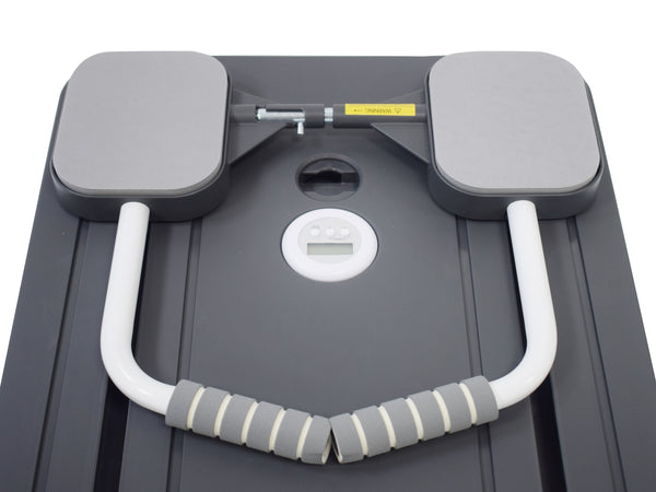 Pilates Board klappbar mit Widerstandsbändern schwarz