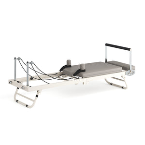Pilates Reformer klappbar weiss/grau