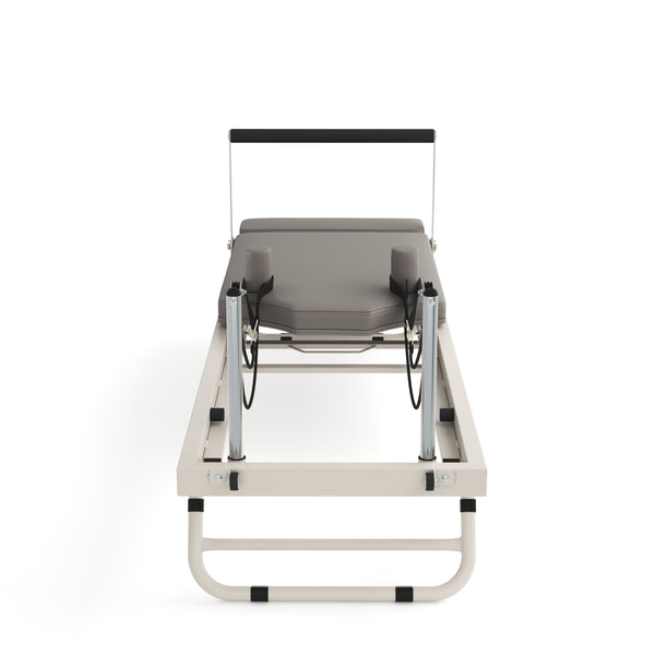 Pilates Reformer klappbar weiss/grau