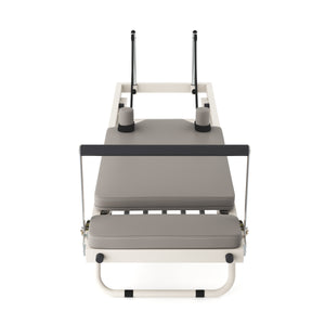 Pilates Reformer klappbar weiss/grau