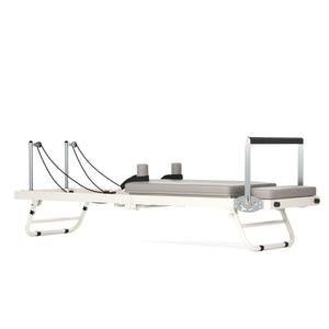 Pilates Reformer klappbar weiss/grau