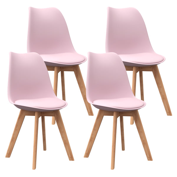 Esszimmerstuhl AMELIA rosa 4er Set