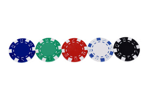 Pokerkoffer mit 300 Chips und 5 Würfel