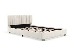 Polsterbett DAINA 140 x 200 cm beige